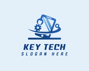 Smartphone Tech Developer logo design