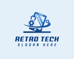 Smartphone Tech Developer logo design