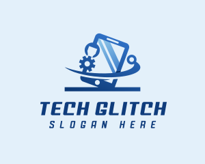 Smartphone Tech Developer logo design