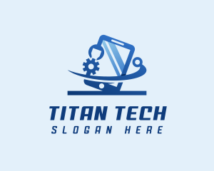 Smartphone Tech Developer logo design