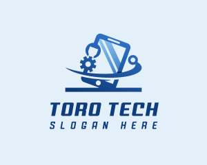 Smartphone Tech Developer logo design