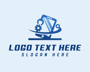 Gear - Smartphone Tech Developer logo design