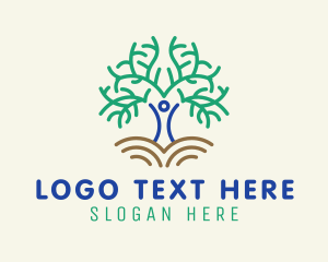 two-human tree-logo-examples