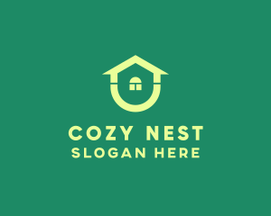 House - Green Housing Property logo design