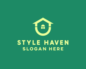 Residence - Green Housing Property logo design