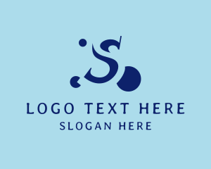 Letter S - Bubble Laundry Soap logo design