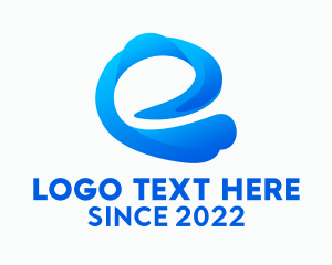 Media Agency - Media Ribbon Letter E logo design