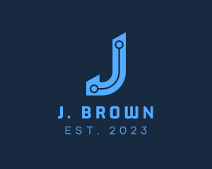 Software App Letter J logo design