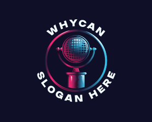 Audio Microphone Podcast Logo