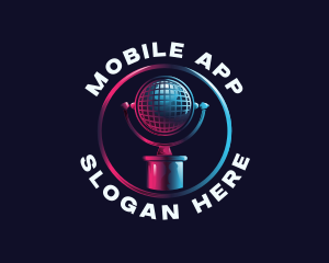 Singer - Audio Microphone Podcast logo design