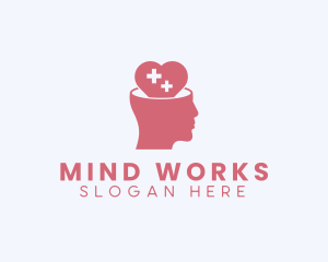 Medical Heart Mental Health  logo design