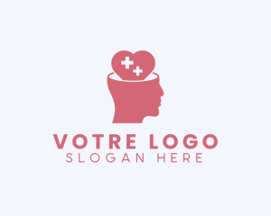 Mindfulness - Medical Heart Mental Health logo design