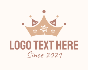Jewelry Store - Royal Flower Crown logo design