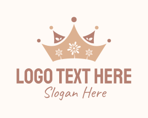 Royal Flower Crown  Logo