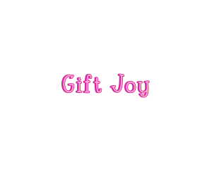 Pink Joyful Wordmark logo design