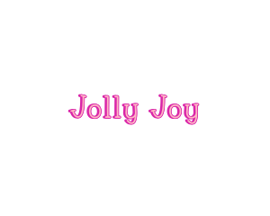 Pink Joyful Wordmark logo design