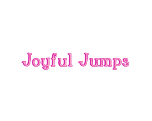 Pink Joyful Wordmark logo design