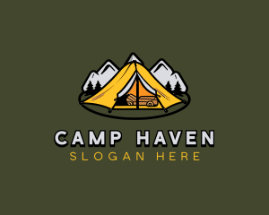 Forest Mountain Camp logo design