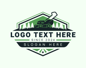 Eco - Lawn Mower Gardener logo design