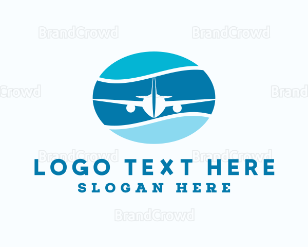 Travel Airplane Aviation Logo