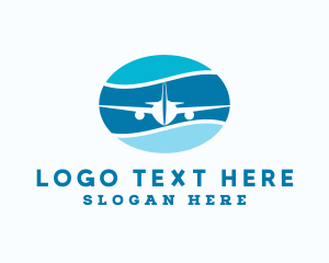 Logistics - Travel Airplane Aviation logo design