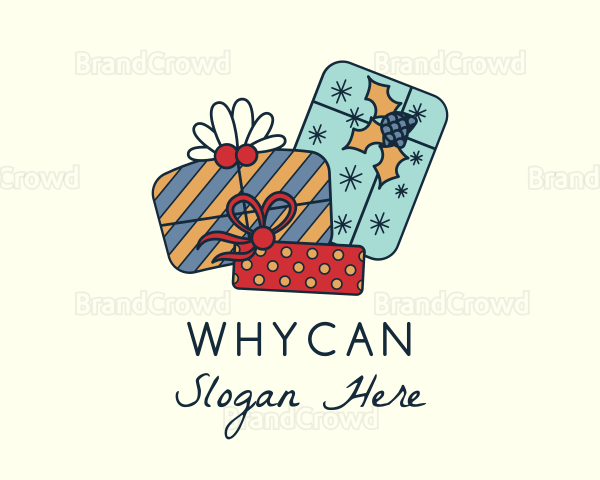 Holiday Gift Decoration Logo
