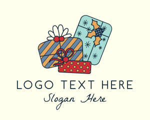 Festive Season - Holiday Gift Decoration logo design