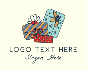 Holiday Gift Decoration Logo