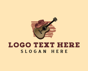 Map - Iowa Folk Music logo design