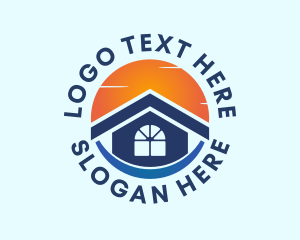 Village - Sun House Residential logo design