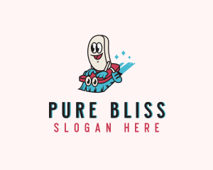 Sanitation Cleaning Soap logo design