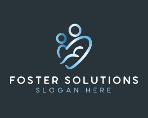 Foster - Heart Family Welfare logo design