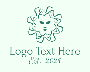 Character - Medusa Face Mythology logo design
