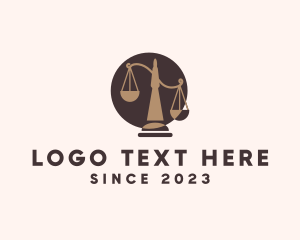 Judge - Legal Office Scale logo design