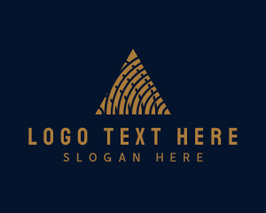 Golden - Luxury Deluxe Pyramid logo design