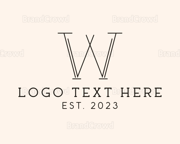 Letter W Boutique Logo