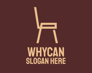 Brown Wooden Chair Logo