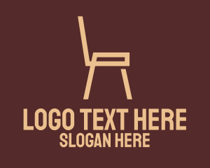 Brown Wooden Chair Logo