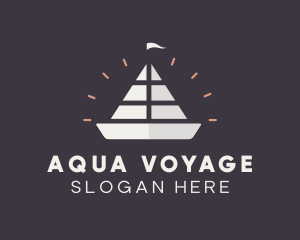 Sailing Sailboat Ship  logo design