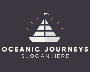 Voyage - Sailing Sailboat Ship logo design