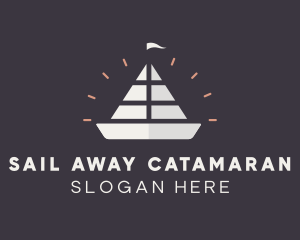 Sailing Sailboat Ship  logo design