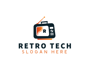 Retro Television Channel Show logo design