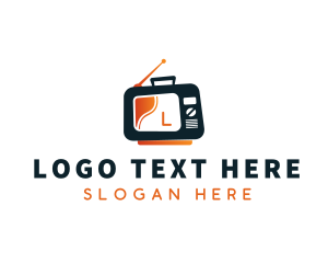 Television - Retro Television Channel Show logo design