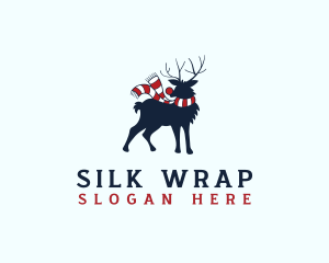 Christmas Reindeer Scarf logo design