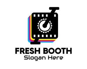 Booth - Photo Booth Printer logo design