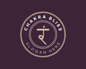 Chakra - Manipura Yoga Symbol logo design