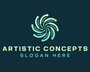 Abstract - Abstract Motion Tech logo design