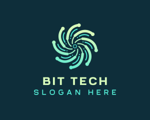 Abstract Motion Tech logo design