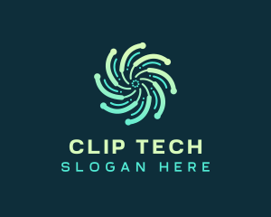 Abstract Motion Tech logo design