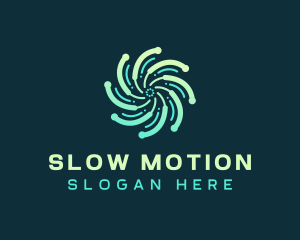 Abstract Motion Tech logo design